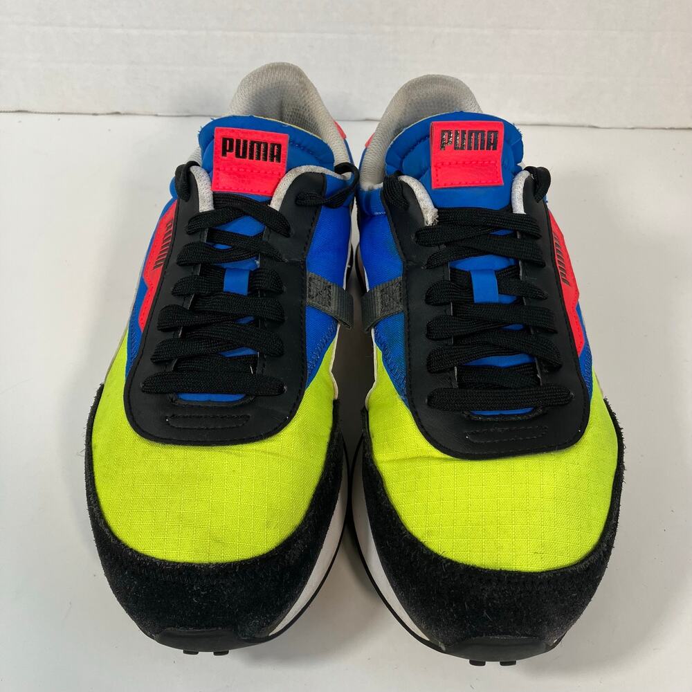 Puma Mens Sz 8.5 Future Rider Play On Colorful Retro Sneakers Mesh Suede - Picture 4 of 16